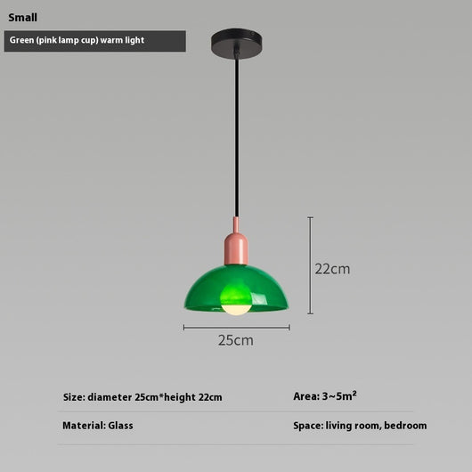 Lámpara Colgante Bauhaus Retro de Cristal para Restaurante - Image 50