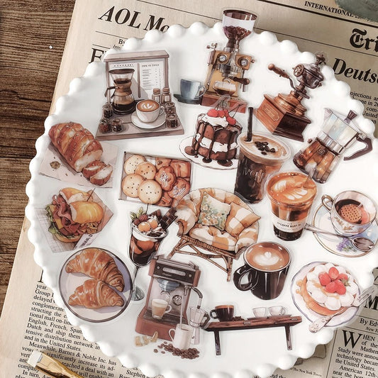 Set de 40 Stickers Decorativos Retro 'Life Love Song' - 4 Diseños DIY - Image 2