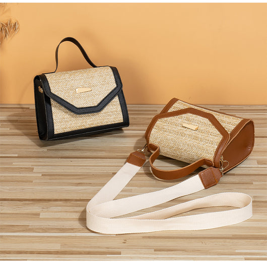 Bolsa Crossbody Cuadrada Pequeña con Lentejuelas Tejidas - Image 11