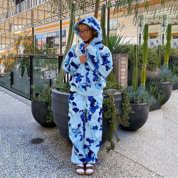Conjunto Deportivo Personalizado para Mujer - Sudadera Estampada Ins Style