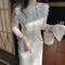 Traje de Encaje Blanco Elegante para Mujer