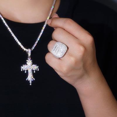 Anillo de Plata S925 con Moissanita Premium - Joyería de Lujo Moderno - Image 9