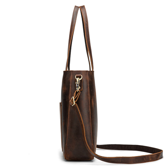 Bolso de Cuero Genuino para Mujer - Cartera de Gran Capacidad Estilo Casual - Image 11