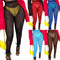 Pantalones Casuales Multicolor con Detalle Mesh y Levantador de Cadera