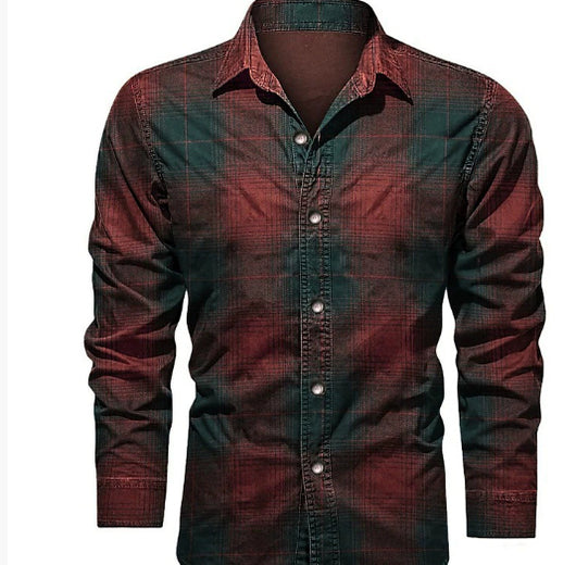 Camisa Masculina con Impresión 3D de Tendencia Digital - Image 7
