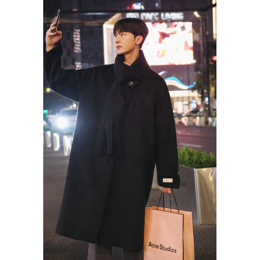 Abrigo de Lana Hombre Estilo Británico Clásico - Otoño e Invierno - Image 6