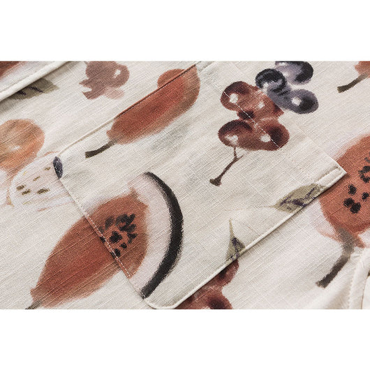 Camisa Floral Suelta Unisex de Manga Corta para Parejas - Image 4