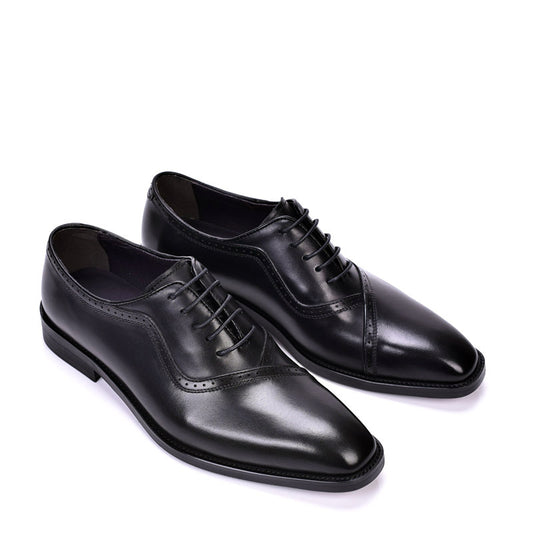Zapatos de Cuero Clásicos para Hombre con Punta Puntiaguda - Primavera y Otoño