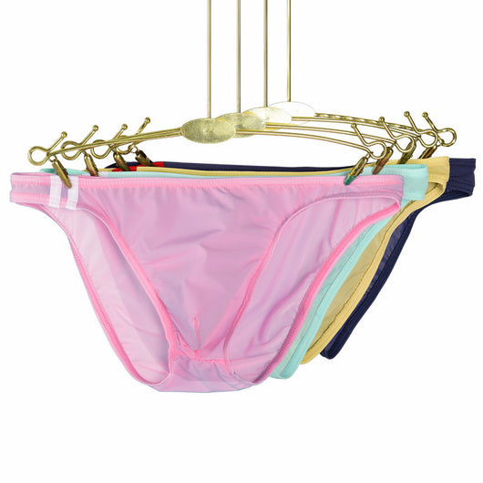 Bóxer de Seda Helada Transparente Cintura Baja para Hombre - Image 6