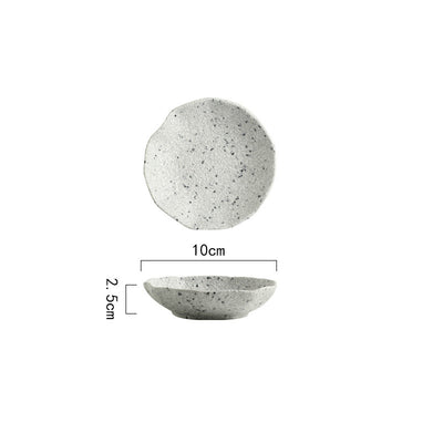 Plato de Cerámica Hoja de Loto con Patrón Granito Nórdico - Image 18