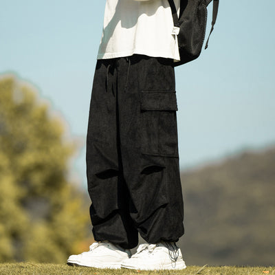 Pantalones de Pana Anchos Casuales para Otoño e Invierno - Image 3