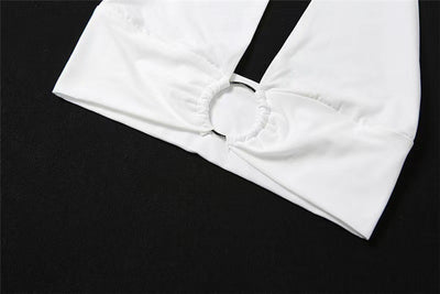 Chaleco Ajustado Escotado de Color Liso para Mujer - Image 16