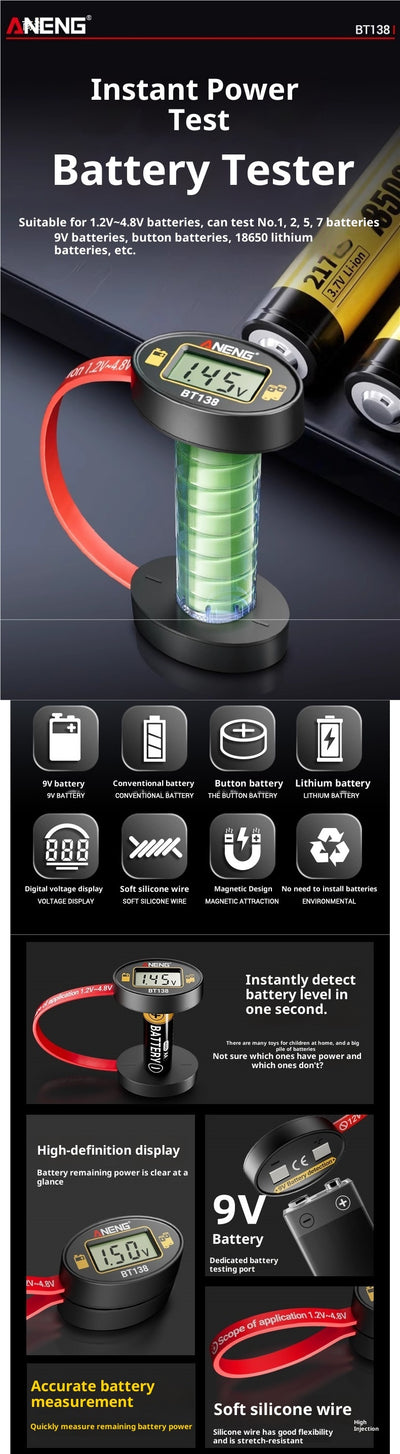 Detector de Batería con Pantalla Digital Portátil - Image 8