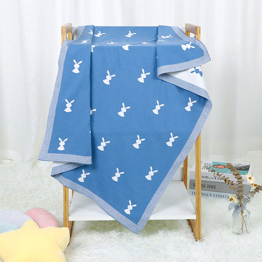 Manta Tejida de Algodón con Diseño Infantil Adorable Protección Contra el Viento - Image 7