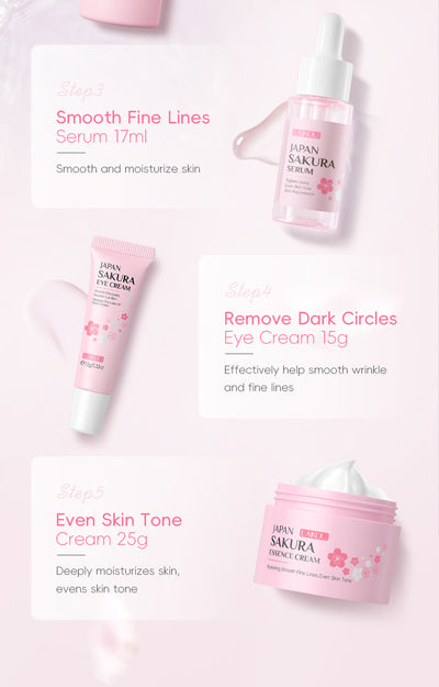 Set de Cuidado Facial Flor de Cerezo - 8 Piezas Premium - Image 12