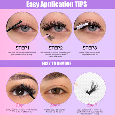 Pestañas Postizas Voluminosas de Alta Capacidad 60D 80D 100D Segmentadas - Image 8