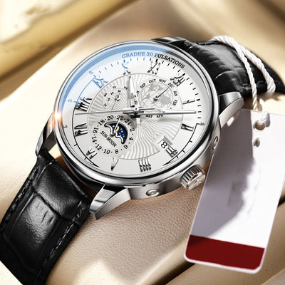 Reloj Mecánico Automático de Moda con Tres Esferas y Seis Agujas - Image 18