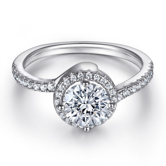 Anillo de Plata Esterlina para Mujer Diseño Europeo y Americano