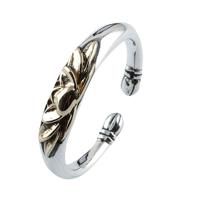 Anillo de Plata S925 Loto Vintage Artesanal - Image 4