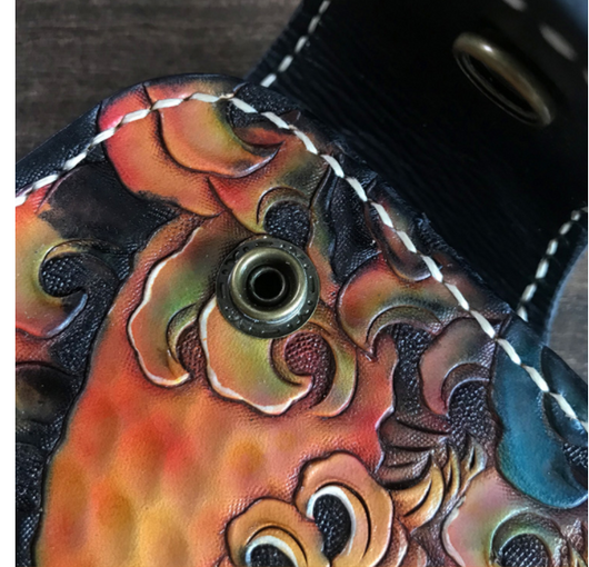 Billetera Artesanal de Cuero Genuino - Cartera Vintage Hecha a Mano - Image 6