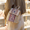 Bolso de Hombro Tejido con Patrón Diamante para Mujer