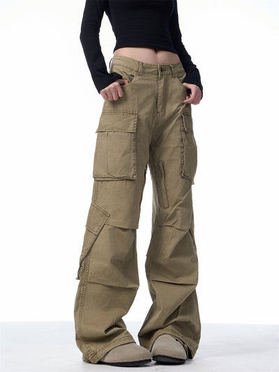 Pantalones Cargo Retro Sueltos con Múltiples Bolsillos - Image 13