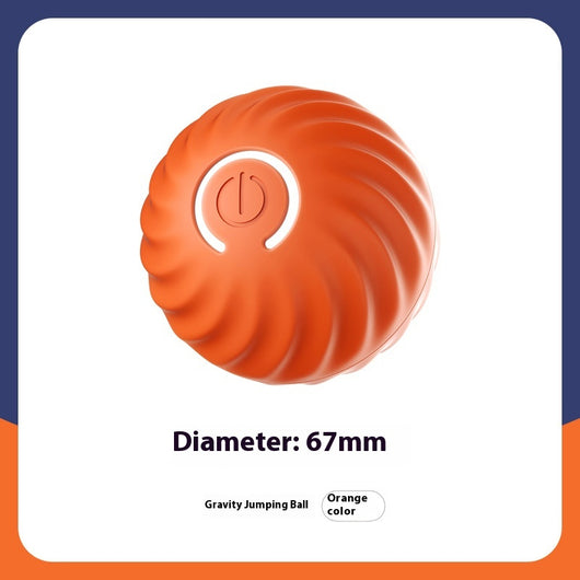 Yellow plush sea urchin toy cover, 56mm in diameter, designed for a smart rechargeable dog toy. - Image 4