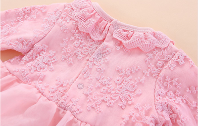 Vestido Princesa de Manga Larga para Bebé con Tiara - Image 24