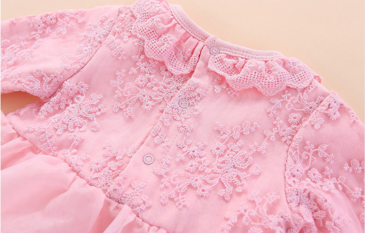 Vestido Princesa de Manga Larga para Bebé con Tiara - Image 24