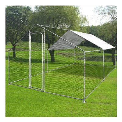 Gallinero Metálico Resistente con Techo Impermeable para Lluvia - Image 3