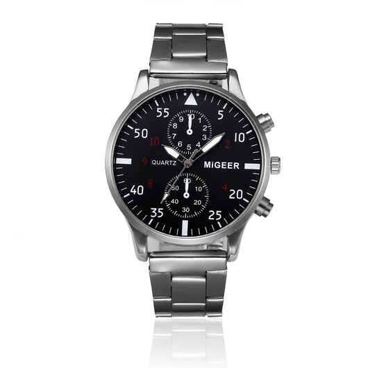 Reloj Deportivo de Acero Inoxidable para Hombre con Movimiento de Cuarzo - Image 10