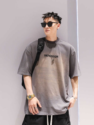 Camiseta Degradada Unisex de Moda - Manga Corta para Parejas - Image 9