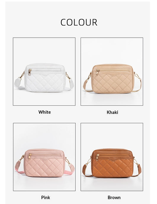 Bolso Bandolera Cuadrado Pequeño con Bordado y Tirador Lateral para Mujer - Image 27
