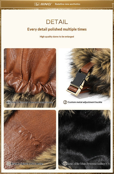 Gorro Ciclista Retro con Forro Polar y Protección Térmica para Oídos - Image 11