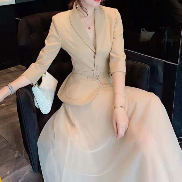 Vestido Ajustado Elegante de Dos Piezas