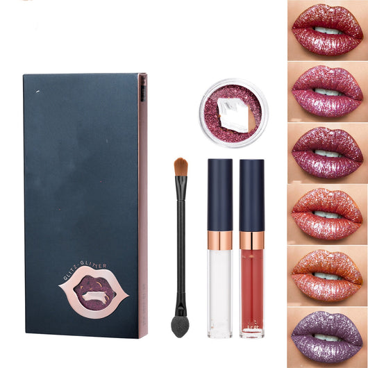 Brillo Labial Glitter Tonos Fríos - Paleta Completa - Image 19