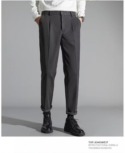 Pantalones Casuales Slim Fit en Lana para Hombre - Image 20