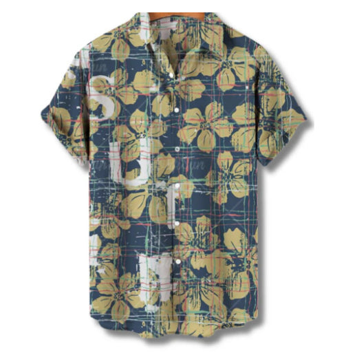 Camisa Hawaiana Estampada Casual para Hombre - Perfecta para Vacaciones - Image 9