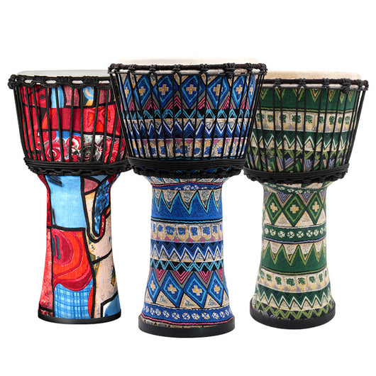 Tambor Artesanal de Piel de Oveja Yunnan - Instrumento Musical Infantil 8" y 10" - Image 8