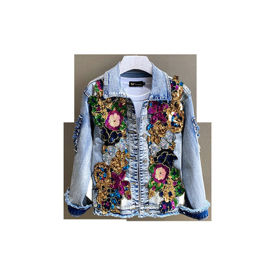 Chaqueta Denim Reforzada con Tachuelas de Diamante - Image 9