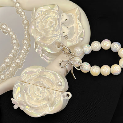 Funda para Audífonos Camellia Blanco Perla - Image 4