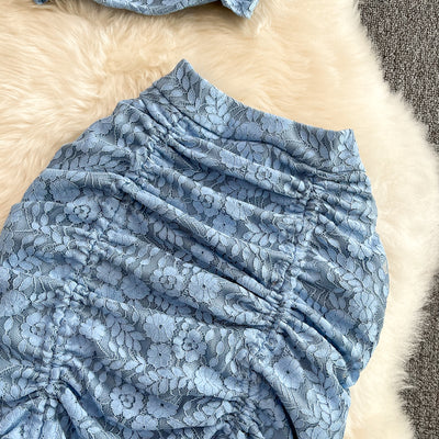 Conjunto de Top Ajustado y Falda Alta con Cordón - Image 15