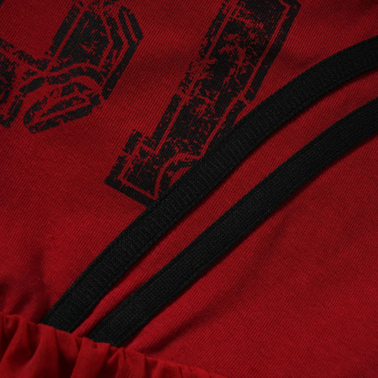 Playera Retro Americana con Malla Asimétrica y Manga Corta - Image 12
