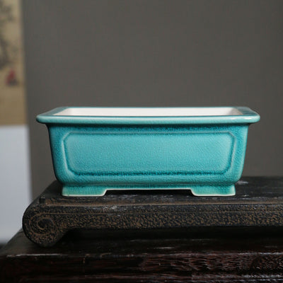 Maceta Rectangular de Cerámica Arena Púrpura - Image 4