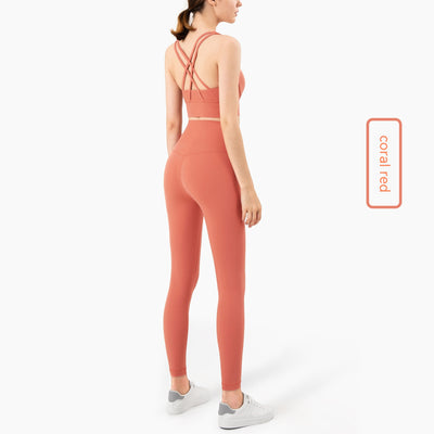Conjunto Deportivo Mujer con Espalda Cruzada - Leggings y Top Yoga - Image 8