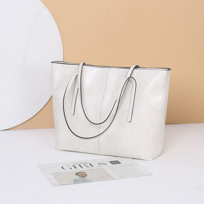 Bolso Tote de Cuero Encerado para Mujer - Bolsa de Hombro Elegante y Versátil - Image 10