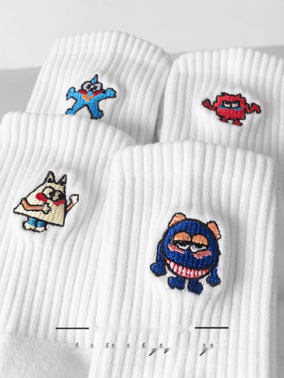 Calcetines Infantiles de Algodón Grueso con Diseño Divertido - Ideales para Verano - Image 11
