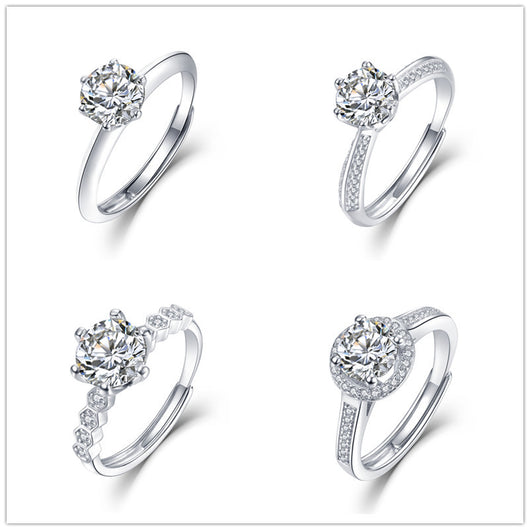 Anillo de Plata 925 con Diamante D 1 Quilate - Diseño Solitario Clásico - Image 3