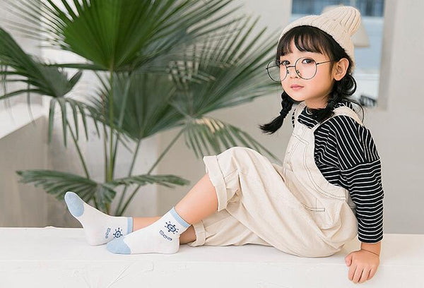 Calcetines Infantiles de Algodón con Diseño Oceánico