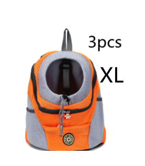 Lime green mesh pet backpack with grey trim, black zipper, and internal leash clip, shown from the front. - Image 22